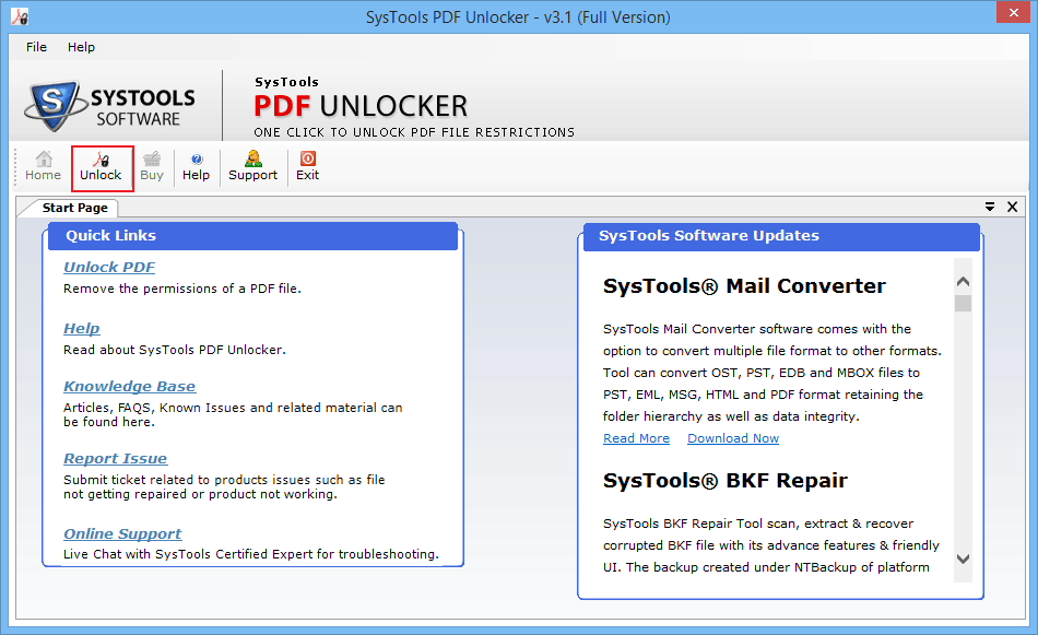 PDF Unlocker Tool