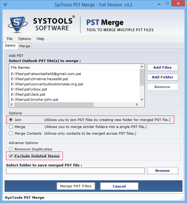 Join PST Files