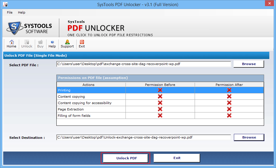 Unlock PDF Files